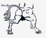  balls beastmilk bovine butt hooves inktober inktober_2018 invalid_tag male mammal spread_legs spreading 