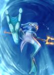  ambiguous_gender amphibian bubble c-forge_(artist) featureless_crotch feet fizz_(lol) hindpaw league_of_legends paws riot_games underwater video_games water 