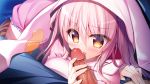  game_cg kojika_hiwa loca_love_-_dousei_x_kouhai long_hair nanaca_mai penis pink_hair uncensored yellow_eyes 