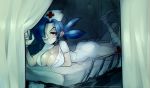  1girl blue_hair breasts cleavage large_breasts nurse red_eyes skullgirls tagme valentine_(skullgirls) 