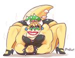  2018 anthro bowser bowsette_meme breasts crossgender female koopa mario_bros ndbiet nintendo non-mammal_breasts scalie solo super_crown video_games what 