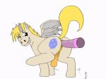  2018 anal animated anus big_tail butt cum digital_media_(artwork) dildo equine erection eunuch feral friendship_is_magic hair hi_res horn horse looking_back loop male mammal my_little_pony oddskull penetration penis pony presenting raised_tail rear_view sex_toy smile solo wings 