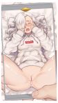  1girl after_anal after_sex anus blush cellphone cellphone_picture crying cum cum_in_ass cumdrip hair_down hair_over_one_eye highres hood hoodie jewelry kuon_(kwonchanji) lying messy_hair naked_hoodie on_back phone pov pussy qrow_branwen ring rwby smartphone spread_legs supreme sweat tears uncensored viewfinder wedding_band white_hair winter_schnee 
