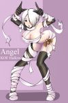  1girl angel_(kof) blue_eyes breasts cleavage king_of_fighters large_breasts snk tagme 