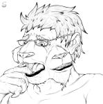  3_mouths feline hi_res human_to_anthro lion mammal multi_mouth multifur sarvak snout transformation worried 