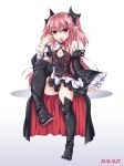  boots commentary_request highres krul_tepes kyuutou_(kyuutouryuu) long_hair owari_no_seraph pink_eyes pink_hair solo thigh_boots thighhighs two_side_up 