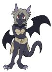  2008 alpha_channel cute_fangs dragon female looking_at_viewer purity red_eyes solo 