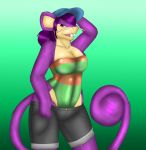  anthro baseball_cap clothing female hat hi_res koekoek nintendo one-piece_swimsuit pok&eacute;mon pok&eacute;mon_(species) rattata shorts solo swimsuit video_games 