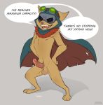  anthro balls colored costume erection fluffy league_of_legends male mostly_nude penis precum riches riot_games solo teemo_(lol) teemo_the_yiffer video_games yordle 