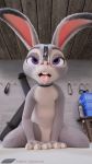  ball_gag cum disney dungeon female gag judy_hopps lagomorph mammal nose_hook rabbit rubber_(artist) zootopia 