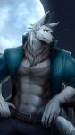  2018 abs anthro canine clothed clothing fur ig male mammal muscular muscular_male pecs wolf 