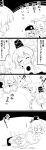  futa_(nabezoko) greyscale hat highres kaku_seiga long_hair lying miyako_yoshika monochrome mononobe_no_futo multiple_girls open_mouth ponytail short_hair sleeping smile soga_no_tojiko sweat tatami tate_eboshi touhou toyosatomimi_no_miko translated 