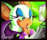  2009 bat chaos_emerald female mammal open_mouth purity rouge_the_bat solo sonic_(series) 