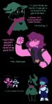  blush caprine comic deltarune dialogue dragon english_text eyewear glasses goat human humor invisiblise kris_(deltarune) lancer_(deltarune) laugh mammal pun ralsei scarf susie_(deltarune) text undertale video_games 