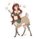  2018 dennyvixen digital_media_(artwork) dvixie female hooves mammal simple_background standing taur white_background 