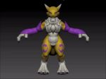  3d_(artwork) abs animated anthro armwear big_breasts black_sclera breasts butt claws clothing digimon digital_media_(artwork) digitigrade dipstick_ears dipstick_tail elbow_gloves featureless_crotch female fur gloves looking_at_viewer markings multicolored_tail muscular muscular_female neck_tuft nude renamon socks_(marking) solo stocky t-pose toonerex9 tuft turntable_(animation) white_fur wide_hips yellow_fur 