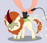  &lt;3 2018 angle_grinder animated autumn_blaze_(mlp) disembodied_hand eyelashes female feral friendship_is_magic hair kirin my_little_pony szafir87 