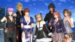  ayane ayane_(doa) cloud_strife crossover dead_or_alive dead_or_alive_5 final_fantasy final_fantasy_vii final_fantasy_xv honoka honoka_(doa) kasumi kasumi_(doa) marie_rose misaki misaki_(doa) noctis_lucis_caelum 