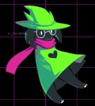  animated caprine delta_rune deltarune eyewear fireflufferz goat mammal ralsei scarf video_games 