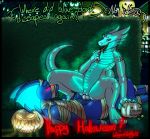  anthro bound cuntboy cuntboy/male dragon drayk_dagger flay glowing halloween holidays intersex intersex/male male wingedwilly 