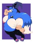  2018 absurd_res anthro big_breasts big_butt biped blue_fur blue_hair blush breasts butt butt_heart canine clothed clothing digital_media_(artwork) eye_patch eyelashes eyewear female fox fur hair halloween hat hi_res holidays huge_butt human humanoid_penis interspecies lazuli_(doggod.va) legwear long_hair male male/female mammal midriff mostly_nude multicolored_fur navel nipples oral penetration penis pink_eyes portrait pussy_juice rear_view sex side_boob skinsuit slightly_chubby socks sssonic2 striped_legwear striped_socks stripes thick_thighs thigh_highs three-quarter_portrait tight_clothing tights vaginal vaginal_penetration vein veiny_penis voluptuous watermark white_fur white_skin wide_hips witch_hat 