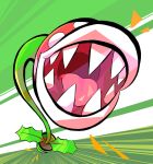  2018 ambiguous_gender flora_fauna krisoyo leaf mario_bros mouth_shot nintendo not_furry open_mouth piranha_plant plant sharp_teeth smile teeth tongue video_games 