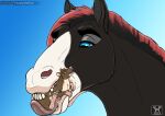 blunt_teeth bodily_fluids equid equine fowler happy hi_res horse invalid_tag larger_male lips macro male mammal micro murid murine rat rodent saliva size_difference skorix smaller_male thick_lips vore wolfywetfurr_(artist)