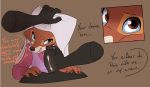  2018 ambiguous_species angry anthro black_penis brown_background brown_fur canine clenched_teeth clothed clothing dialogue disney dress english_text faceless_male female forced fox fully_clothed fur hat humanoid_penis maid_marian male male/female mammal penis rape robin_hood_(disney) simple_background siroc teeth text vein 