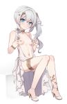  1girl commentary_request full_body highres honkai_(series) honkai_impact_3rd korean_commentary nipples solo tama_(tamatamo) theresa_apocalypse variant_set 