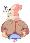  &lt;3 2018 big_butt butt butt_grab butt_smother cartoon_network clothing digital_media_(artwork) elchilenito facesitting father father_and_son gumball_watterson hand_on_butt huge_butt incest male male/male mammal parent richard_watterson simple_background son sweat the_amazing_world_of_gumball 