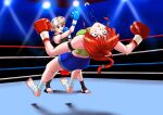  2girls absurdres boxing feet highres multiple_girls original santos 
