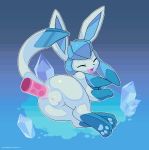  2018 anal anal_penetration animated camotli cum cum_in_ass cum_inside digital_media_(artwork) eeveelution female feral glaceon nintendo penetration pixel_(artwork) pixel_animation pok&eacute;mon pok&eacute;mon_(species) pussy video_games 