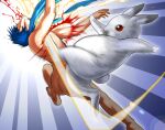  blood fighting kaito_(vocaloid) non-web_source nude rabbit ujiga_waita vocaloid 
