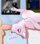  ! 2018 anthro big_breasts breasts canine cum cum_in_mouth cum_inside duo erection faceless_male fellatio female fur inside male male/female mammal nipples oral oral_penetration penetration penis pink_fur privvys-art purple_eyes sex skyrim surprise the_elder_scrolls throat_swabbing tongue tongue_out video_games 