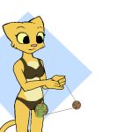  animated anthro feline female food fruit katia_managan khajiit mammal pineapple prequel the_elder_scrolls video_games wookylee yoyo 
