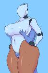 absurd_res big_breasts biped breast_grab breasts duo faceless_character female fingers genitals hand_on_breast haydee haydee_(game) hi_res machine male male/female not_furry penis robot saidra sex simple_background thick_thighs thigh_sex