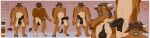 2023 2_horns absurd_res animal_genitalia animal_penis anthro balls black_balls black_penis border bovid bovine bovine_genitalia bovine_penis brown_background brown_hair brown_tail butt canid_kaiba cattle color_swatch facial_piercing feet full-length_portrait genitals hair hi_res horn humanoid_feet long_tail looking_at_viewer male mammal nose_piercing nose_ring nude paintbrush_tail penis piercing plantigrade portrait ring_piercing short_hair simple_background solo tail unguligrade unguligrade_anthro white_border white_horn