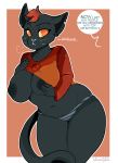  &lt;3 anthro areola arnachy big_areola big_breasts breasts cat clothed clothing clothing_lift dialogue exposed_breasts feline female mae_(nitw) mammal night_in_the_woods nipple_pinch pinch shirt shirt_lift slightly_chubby solo standing wide_hips 