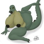 alligator angrypotato96 anthro big_breasts breasts crocodilian female huge_breasts hyper hyper_breasts inviting lipstick looking_at_viewer makeup nipples olivia_may pussy reptile scalie smile solo spread_legs spreading thick_lips thick_thighs voluptuous 