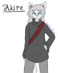  akire_fawe anthro biped breasts canine clipped_ear clothed clothing english_text eyebrows eyelashes female fully_clothed fur hair humanoid_hands long_hair looking_at_viewer mammal simple_background solo standing text white_background wolf wolfie-pawz 