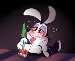 2020 8-bit-britt anthro bent_over black_body black_ears black_fur black_tail blush bunnicula bunnicula_(series) chest_tuft digital_media_(artwork) drunk fur glass glass_of_juice half-closed_eyes hand_on_face holding_glass holding_object lagomorph leporid long_ears male mammal multicolored_body multicolored_fur narrowed_eyes rabbit red_eyes red_sclera scut_tail sharp_teeth short_tail smile solo substance_intoxication tail teeth three-quarter_view tongue tongue_out tuft two_tone_body two_tone_fur two_tone_tail vampire white_body white_chest_tuft white_fur white_nose white_tail white_tuft