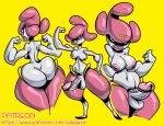  anthro balls breasts butt dickgirl digital_media_(artwork) erection intersex medicham multiple_poses nintendo nipples nude oddjuice penis pok&eacute;mon pok&eacute;mon_(species) pose simple_background solo video_games 