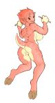 absurd_res anthro back_muscles big_blue_bubble breasts butt drumpler female fur genitals hair hi_res hooves looking_at_viewer mammal my_singing_monsters nude pussy raised_tail rear_view short_hair slightly_chubby smile solo tail theorchidartichoke thick_thighs tusks
