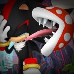  crying flora_fauna humor mario_bros meme nibroc-rock nintendo open_mouth piranha_plant plant shadow_the_hedgehog sonic_(series) tears teeth video_games 