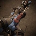 1:1 3d_(artwork) 4k absurd_res anal anal_penetration animal_genitalia animal_penis anthro anthro_on_anthro anthro_penetrated arms_tied arrin asphyxiation ball_gag ball_rope ball_stretching ballbusting balls basement bdsm bdsm_gear bdsm_outfit biped blender_(software) blender_cycles blindfold blue_body blue_fur bodily_fluids bondage bound bucket cables canid canine canine_genitalia canine_penis chain chained chained_cuffs choking claws clothing cock_and_ball_torture collar container cuffs_(clothing) cum cum_drip cum_dripping_from_penis cum_in_bucket cum_in_container cum_on_penis cumshot d-ring depth_of_field digital_media_(artwork) dragonplayer dripping dungeon ejaculation electrode electrode_in_anus electrode_on_penis electrostimulation erection exposed_balls feet forced fox fur furniture gag gagged genital_fluids genital_rope genital_torture genitals grey_body grey_fur hair hands_behind_back hanging_from_ceiling harness hi_res hindpaw humiliation inside knot latex leash leashed_collar legs_tied legs_up male male_penetrated mammal milking_cum multicolored_body open_mouth orgasm pain paws penetration penis pink_penis pipe reflection restraints rexouium rope rope_around_balls saggy_balls slim slim_anthro slim_male slim_sub solo sounding_rod spread_legs spreader_bar spreading struggling submissive submissive_male suspended_in_midair tail teeth tied_balls tight_clothing torture urethral white_body white_fur