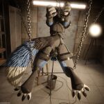 1:1 3d_(artwork) 4k absurd_res anal anal_penetration animal_genitalia animal_penis anthro anthro_on_anthro anthro_penetrated arms_tied arrin asphyxiation ball_gag ball_rope ball_stretching ballbusting balls basement bdsm bdsm_gear bdsm_outfit biped blender_(software) blender_cycles blindfold blue_body blue_fur bodily_fluids bondage bound bucket cables canid canine canine_genitalia canine_penis chain chained chained_cuffs choking claws clothing cock_and_ball_torture collar container cuffs_(clothing) cum cum_drip cum_in_bucket cum_in_container cumshot d-ring depth_of_field digital_media_(artwork) dragonplayer dripping dungeon ejaculation electrode electrode_in_anus electrostimulation erection exposed_balls feet forced fox fur furniture gag gagged genital_fluids genital_rope genital_torture genitals grey_body grey_fur hair hands_behind_back hanging_from_ceiling harness hi_res hindpaw humiliation inside knot latex leash leashed_collar legs_tied legs_up male male_penetrated mammal milking_cum multicolored_body open_mouth orgasm pain paws penetration penis pipe reflection restraints rexouium rope rope_around_balls saggy_balls slim slim_anthro slim_male slim_sub solo sounding_rod spread_legs spreader_bar spreading struggling submissive submissive_male suspended_in_midair tail teeth tied_balls tight_clothing torture urethral white_body white_fur