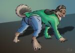canid canine canis clothed clothing domestic_dog dragonwithgames feral husky male mammal nordic_sled_dog quadruped solo spitz transformation
