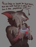  anthro cum cum_drip cum_in_a_cup cum_on_chest cum_on_face cup davey_(diadorin) diadorin dialogue dripping english_text male mammal rat rodent solo text wide_hips 