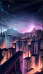 building city city_background city_lights cityscape hi_res moon o_squeaks_o red_light science_fiction zero_pictured