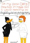absurd_res anatid anseriform avian bird comic daffy_duck duck hi_res invalid_tag looney_tunes male nude slightly_chubby warner_brothers